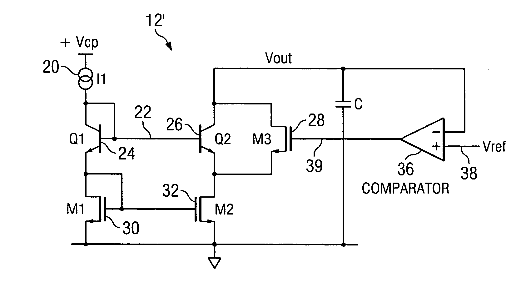 Driver circuit having a slew rate control system with improved linear ramp generator including ground