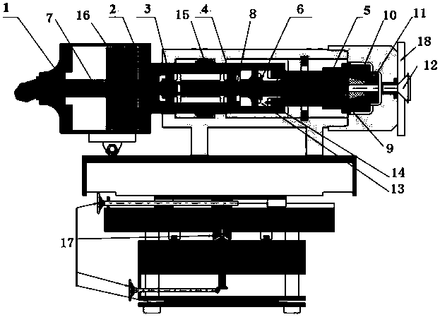 A drawing type inertial friction welding method and device