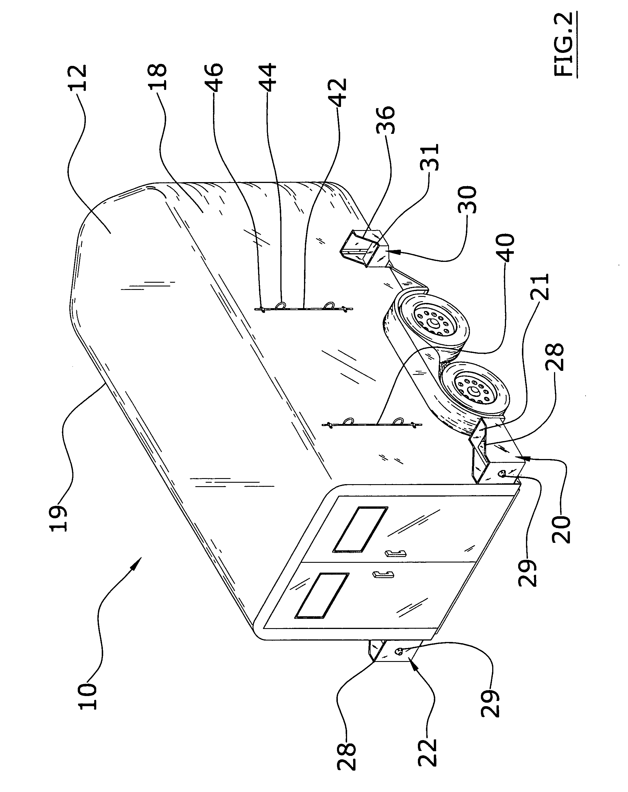 Animal trailer with corral panels system