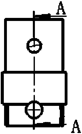 A punching device for chamfering the inner wall of a hole