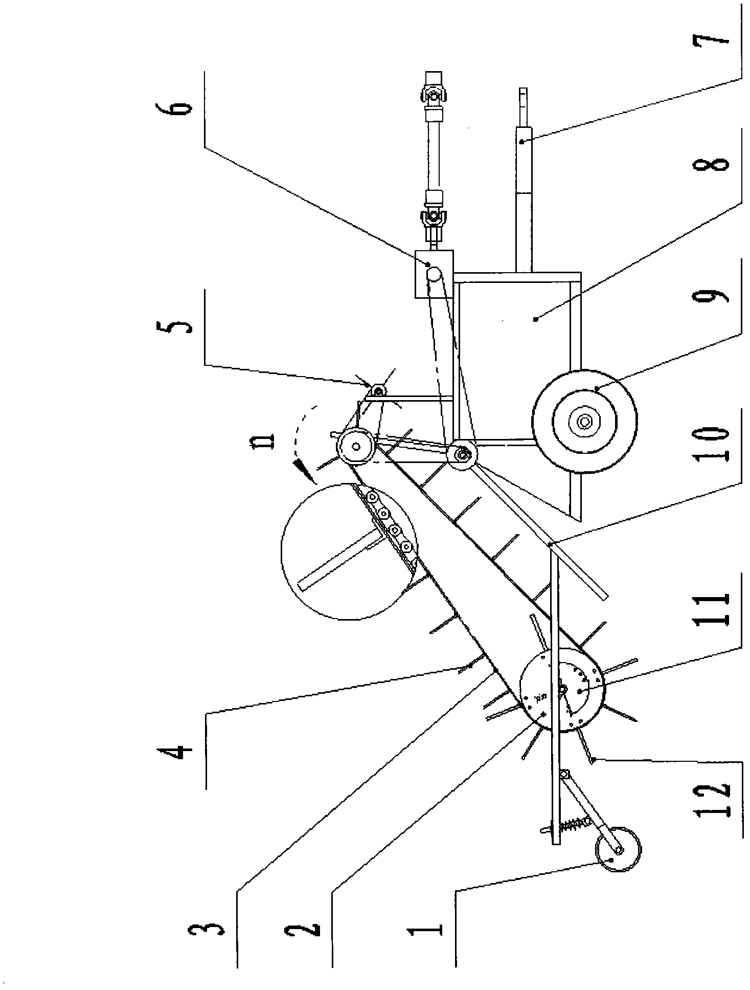 Clamping type residual membrane recovering machine