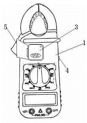 Tong-type ammeter with recording function