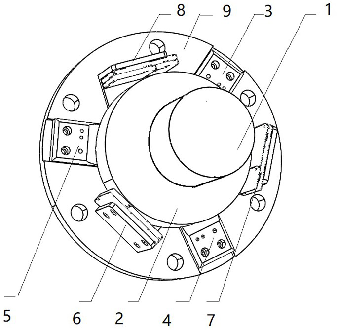 Precise rotating shaft system rotation error in-situ separation method based on H-type six-point method