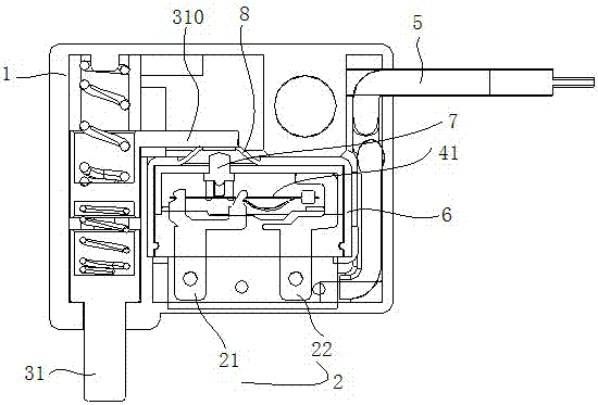 A long stroke waterproof micro switch