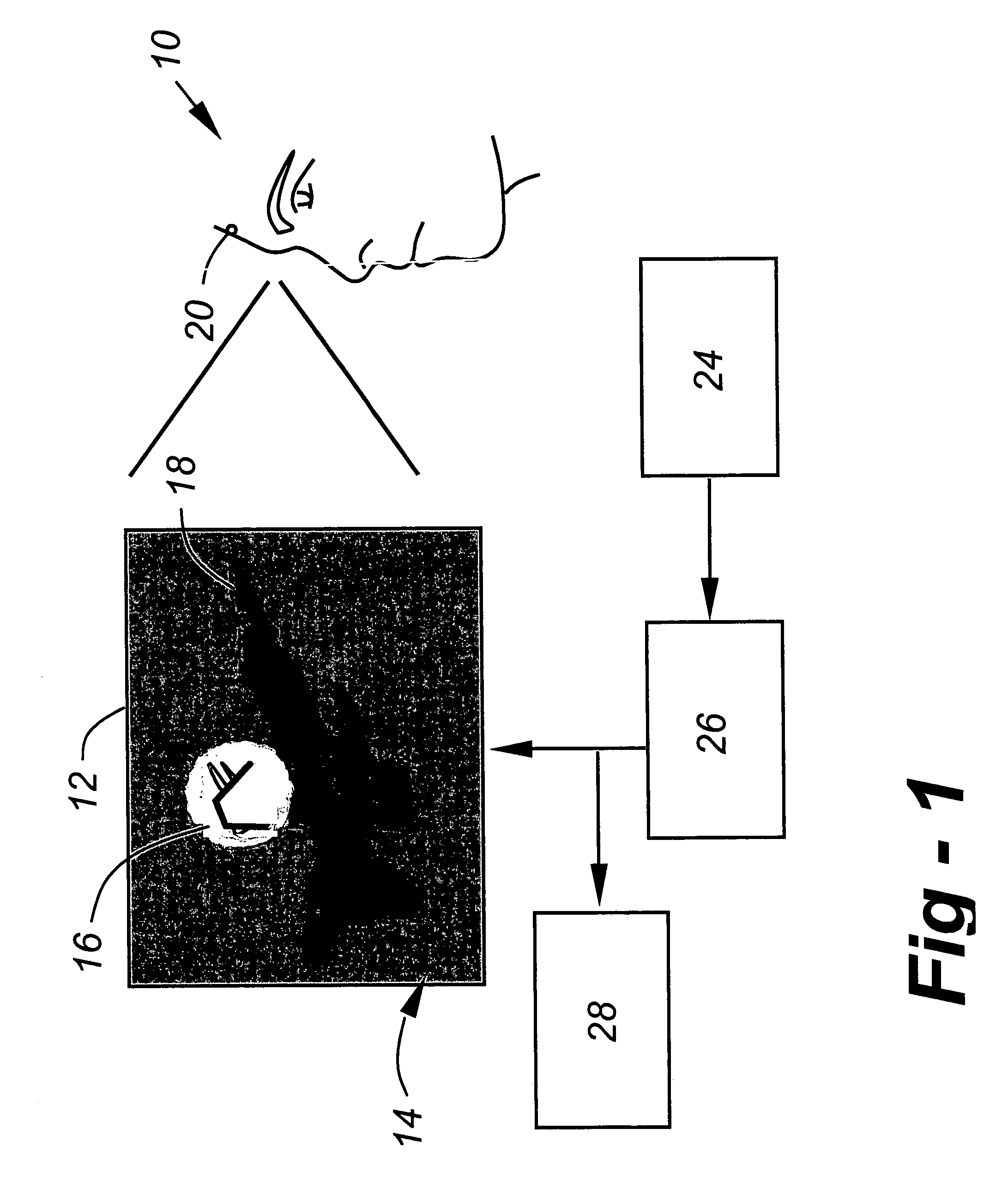 Foveated display eye-tracking system and method