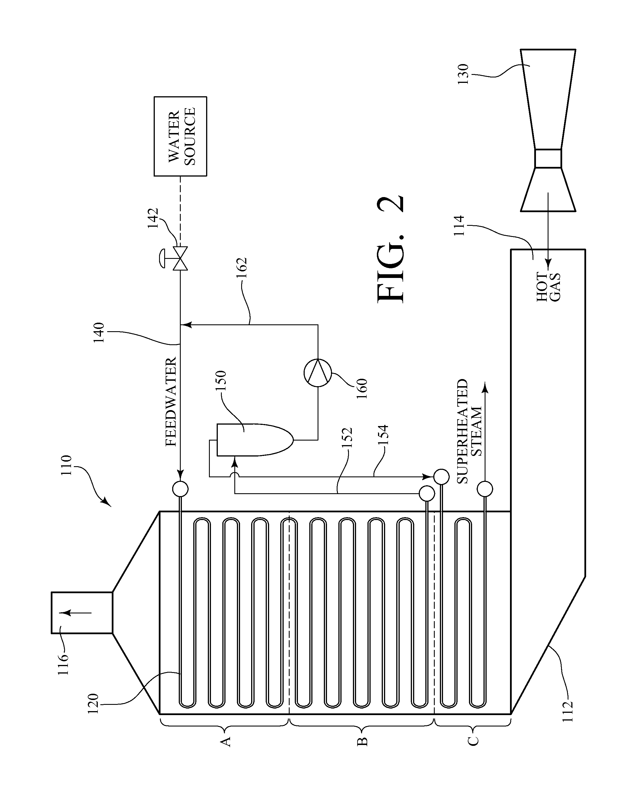 Once-through steam generator