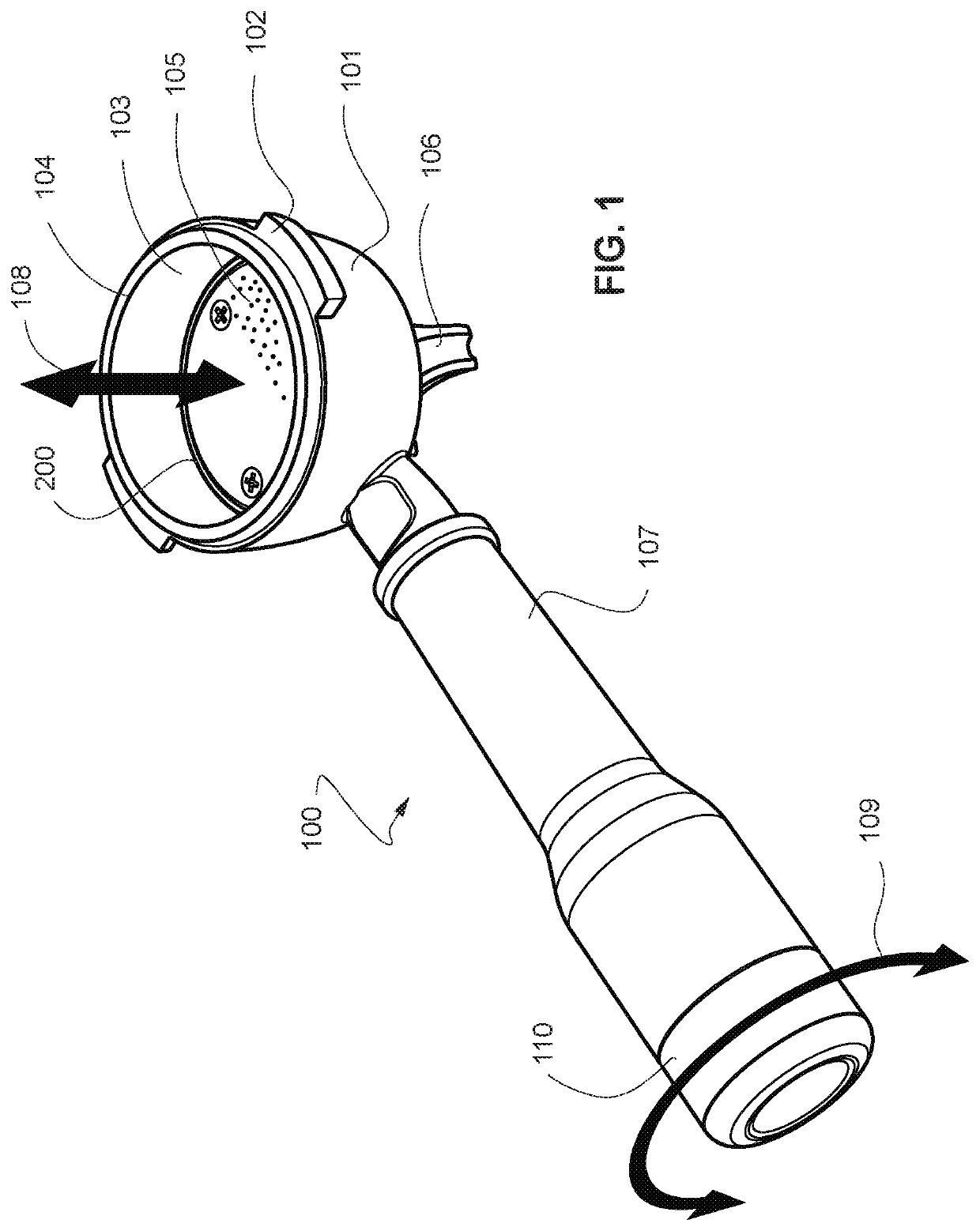 Adjustable portafilter and grind adjustment