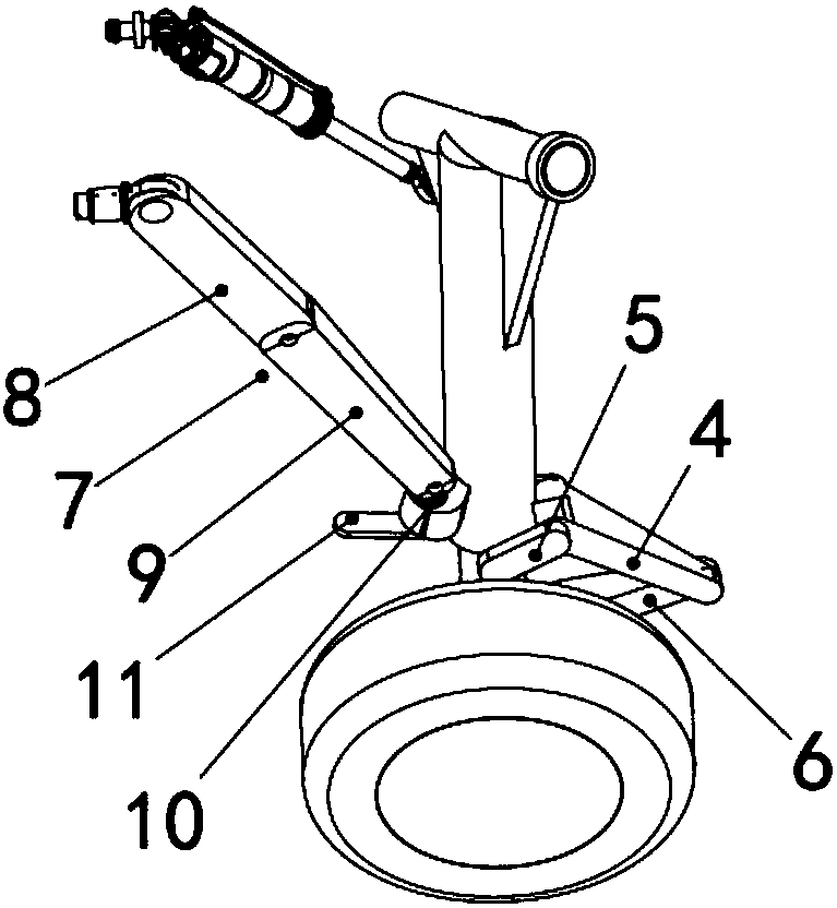 Undercarriage strut shrinking mechanism