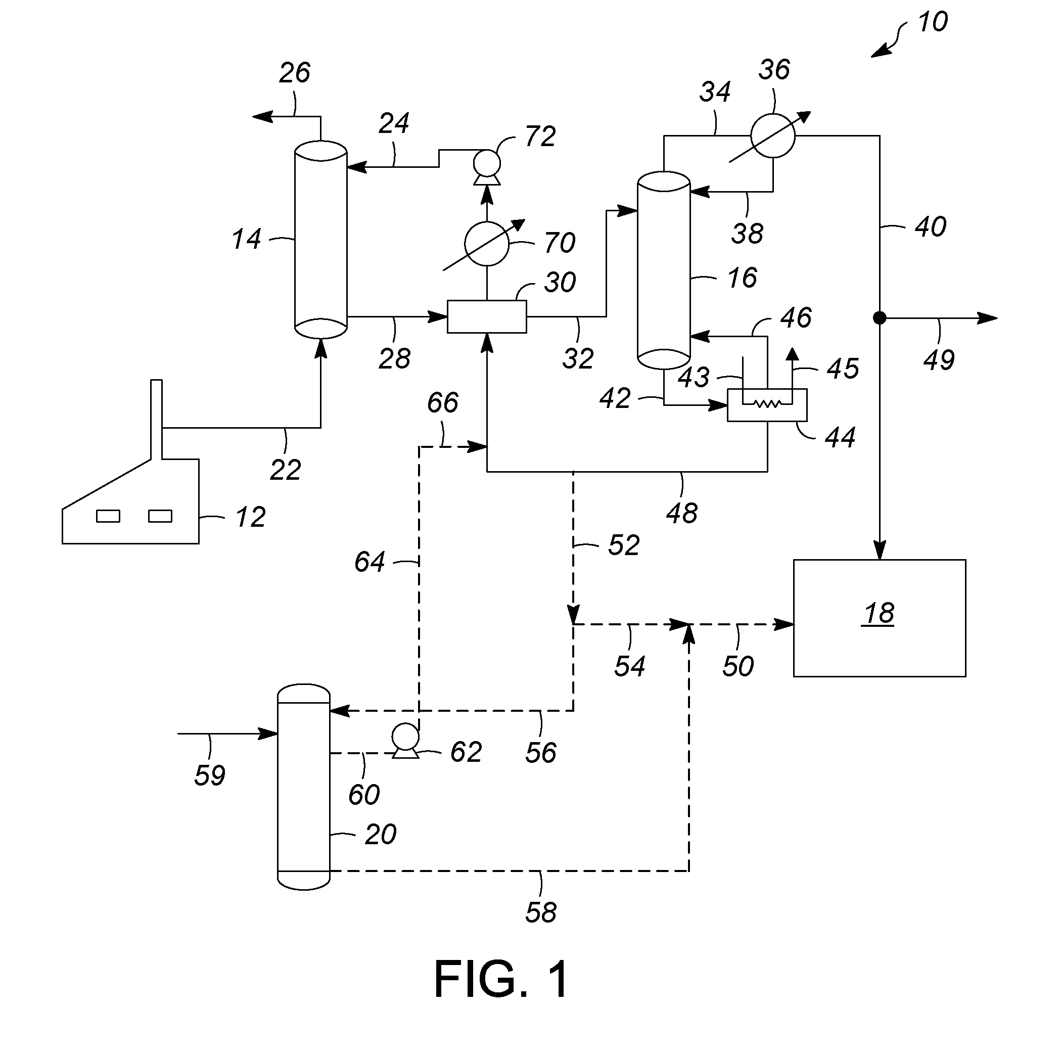 Processes and systems for discharging amine byproducts formed in an amine-based solvent