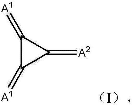 Substituted 1,2,3-triylidenetris(cyanomethanylylidene)) cyclopropanes for vte, electronic devices and semiconducting materials using them