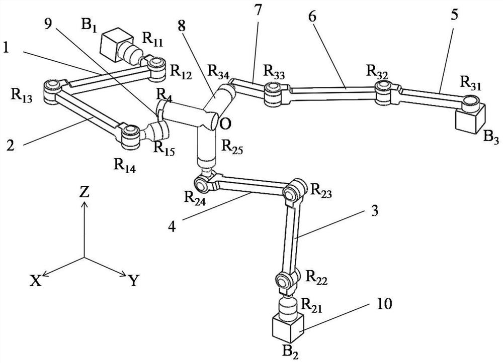 Parallel mechanism with three motion modes of 3r, 2r1t and 1r2t