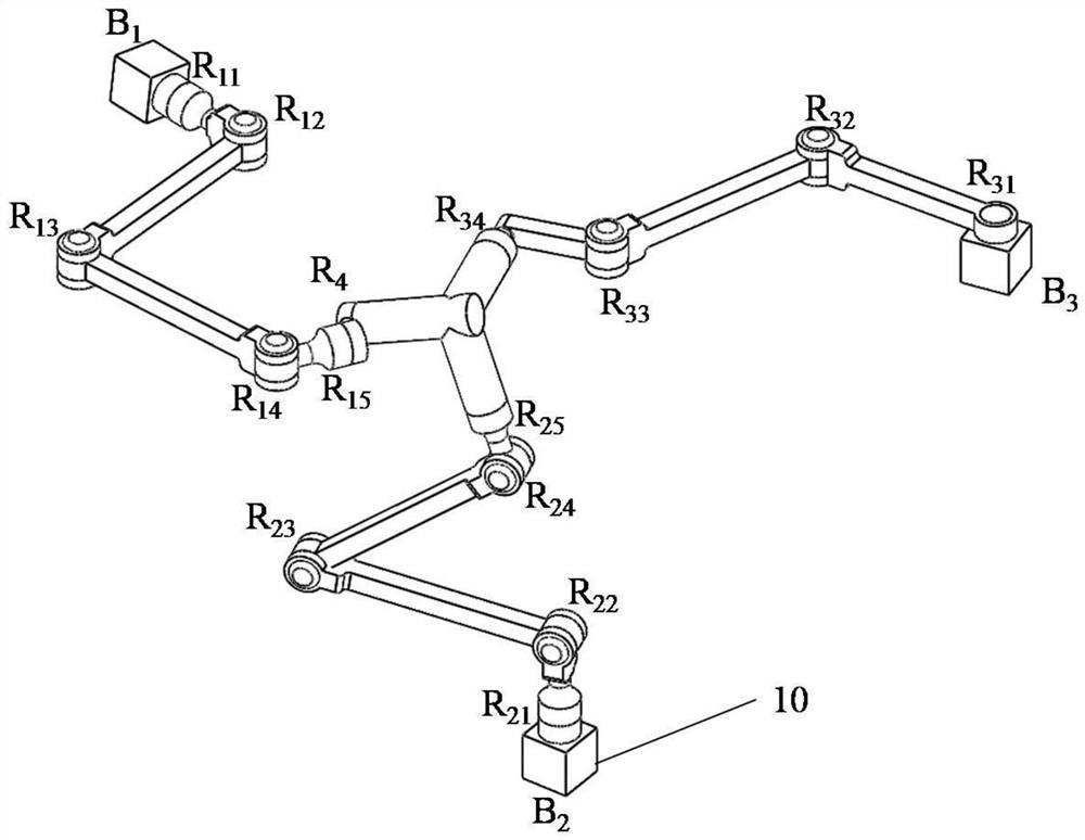 Parallel mechanism with three motion modes of 3r, 2r1t and 1r2t