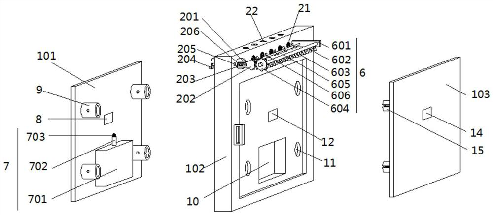 Fireproof smoke isolation door plate assembly for textile workshop station