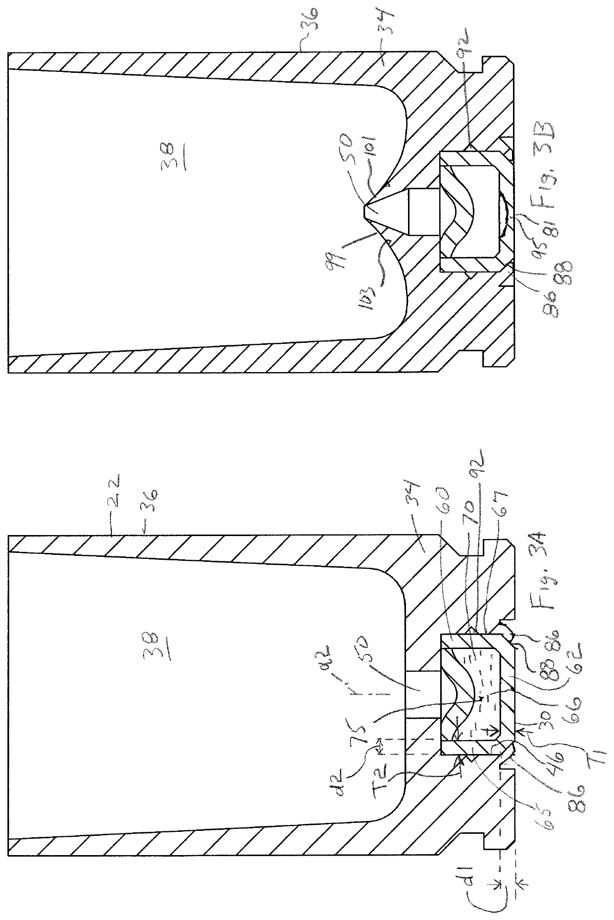 High pressure rifle cartridge with primer