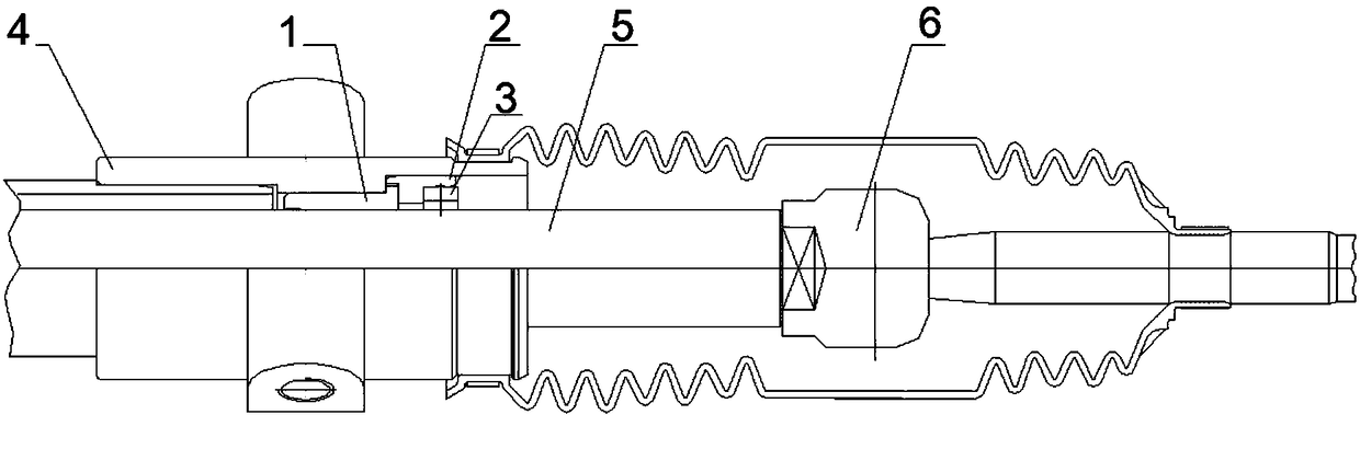 Supporting device of gear and rack mechanical steering gear