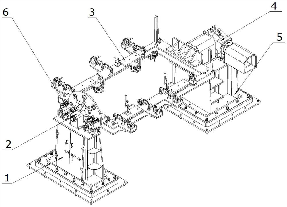 Clamp device and method for welding of front floor of special vehicle