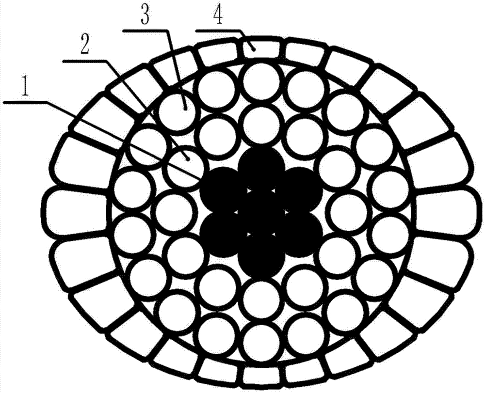 Oval-cross-section type low-wind-pressure lead