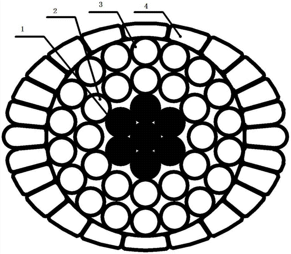 Oval-cross-section type low-wind-pressure lead