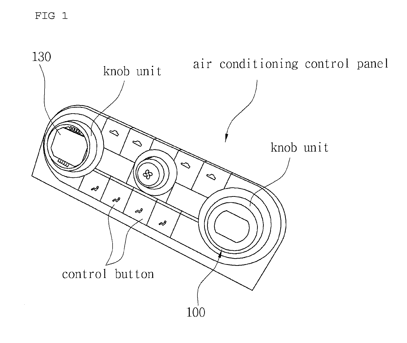 Liquid crystal display cap of air conditioning control panel for vehicle