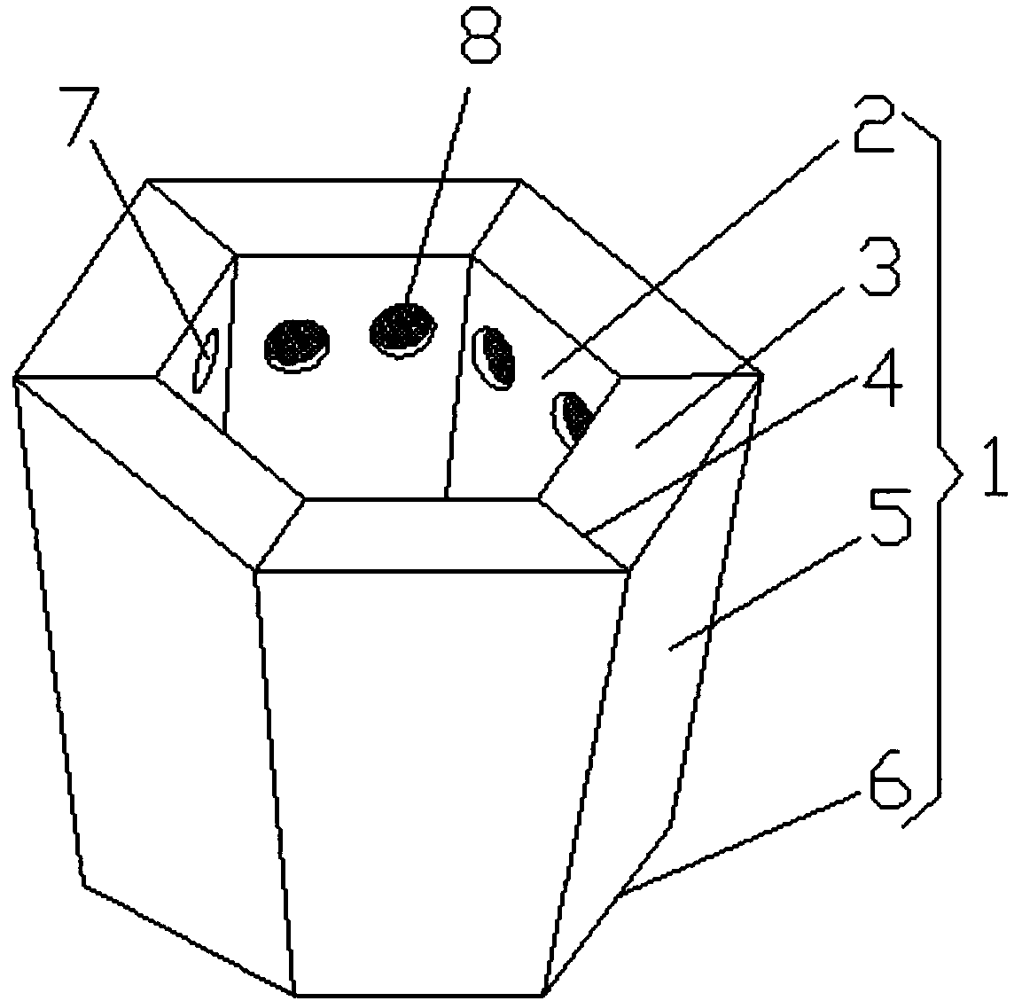 Combined flowerpot with water storage and automatic water supply functions