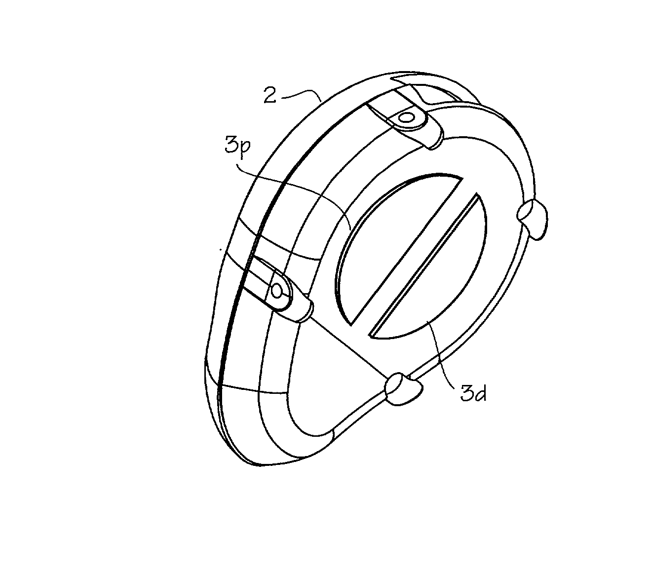 Electro-acupuncture device with D-shaped stimulation electrodes