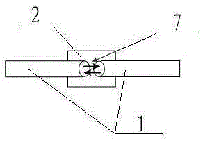 Steel bar fusion channel wall rod welding method