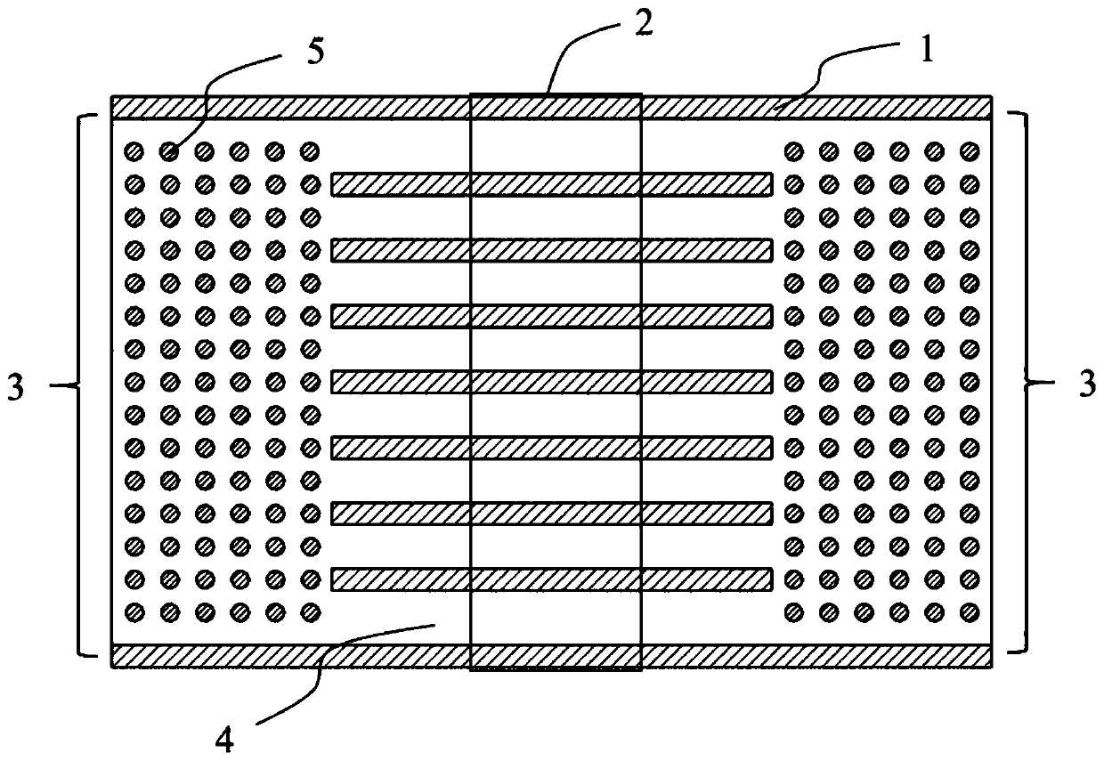 Array turbulent flow column jet cooling device