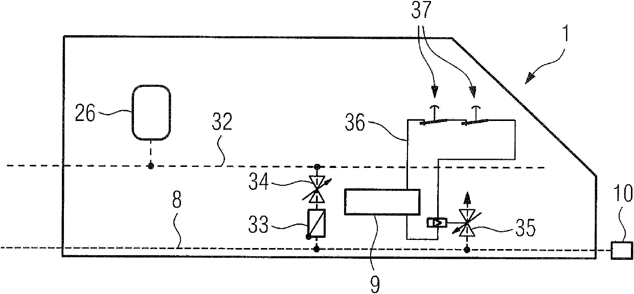 Electropneumatic towing module for rail vehicles