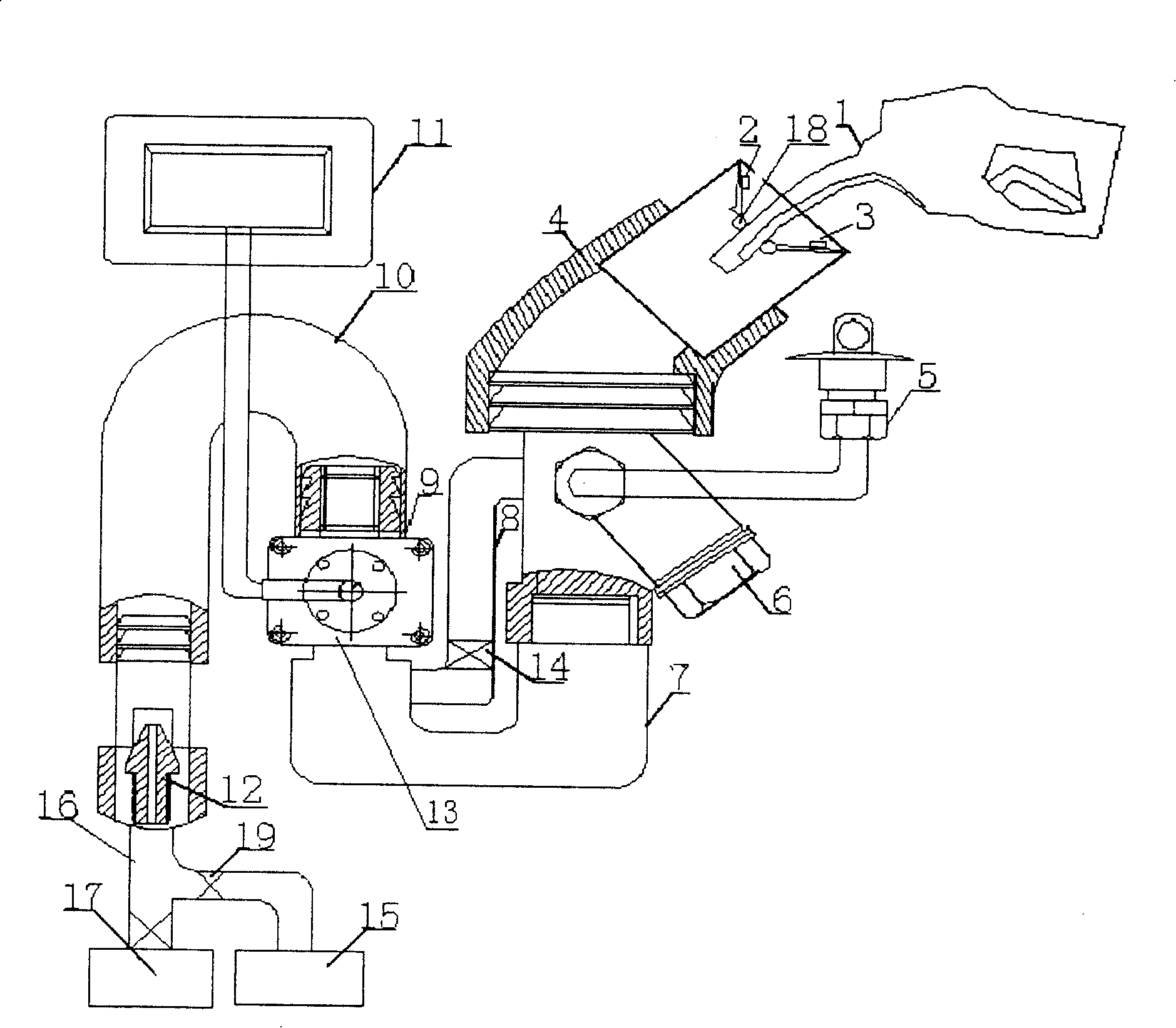 Hidden type fuel measurer