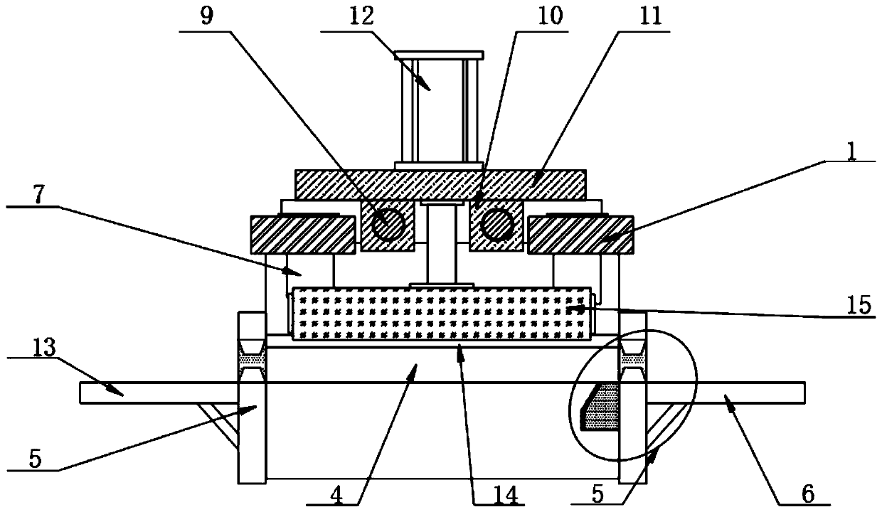 Surface treatment device for aluminum magnesium alloy die castings