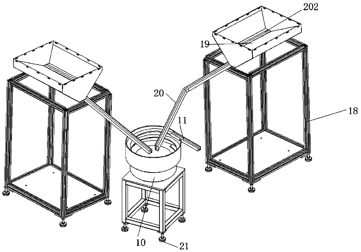 Automatic assembling screw device