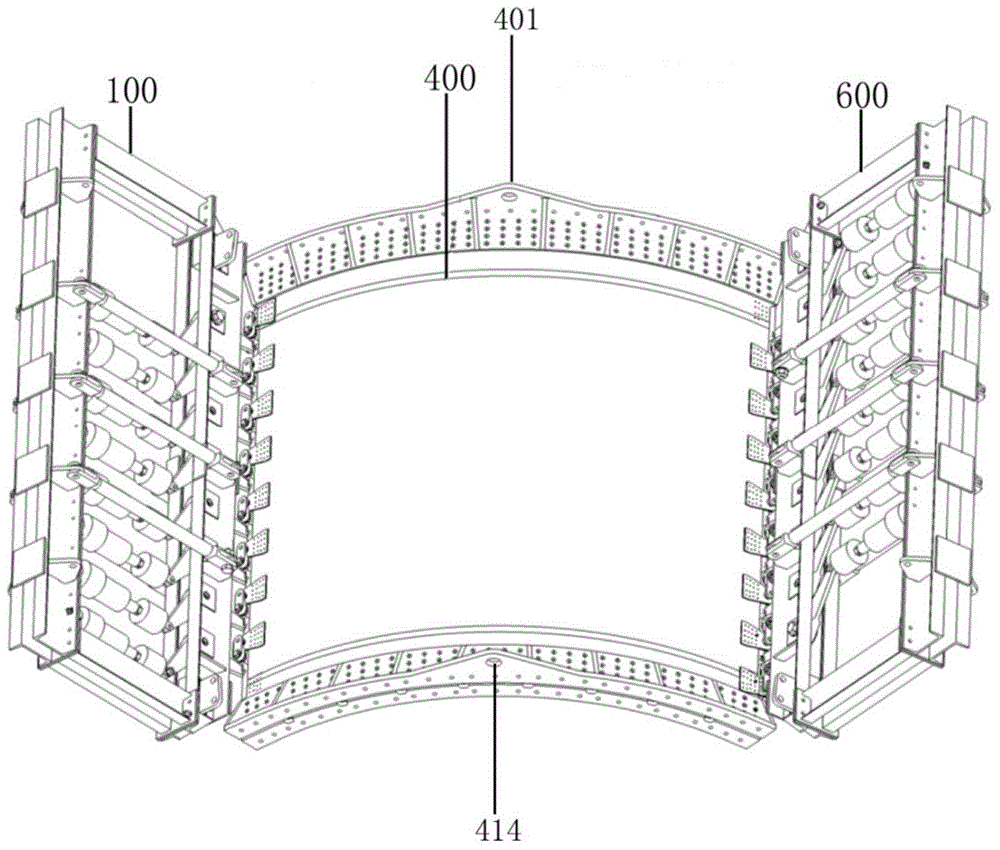 Aircraft large-size panel shear loading apparatus