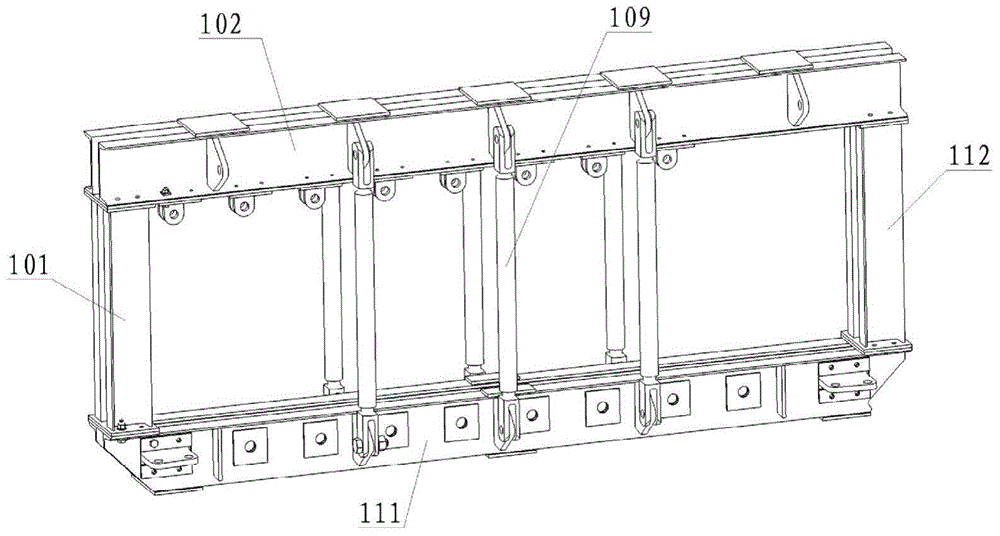 Aircraft large-size panel shear loading apparatus