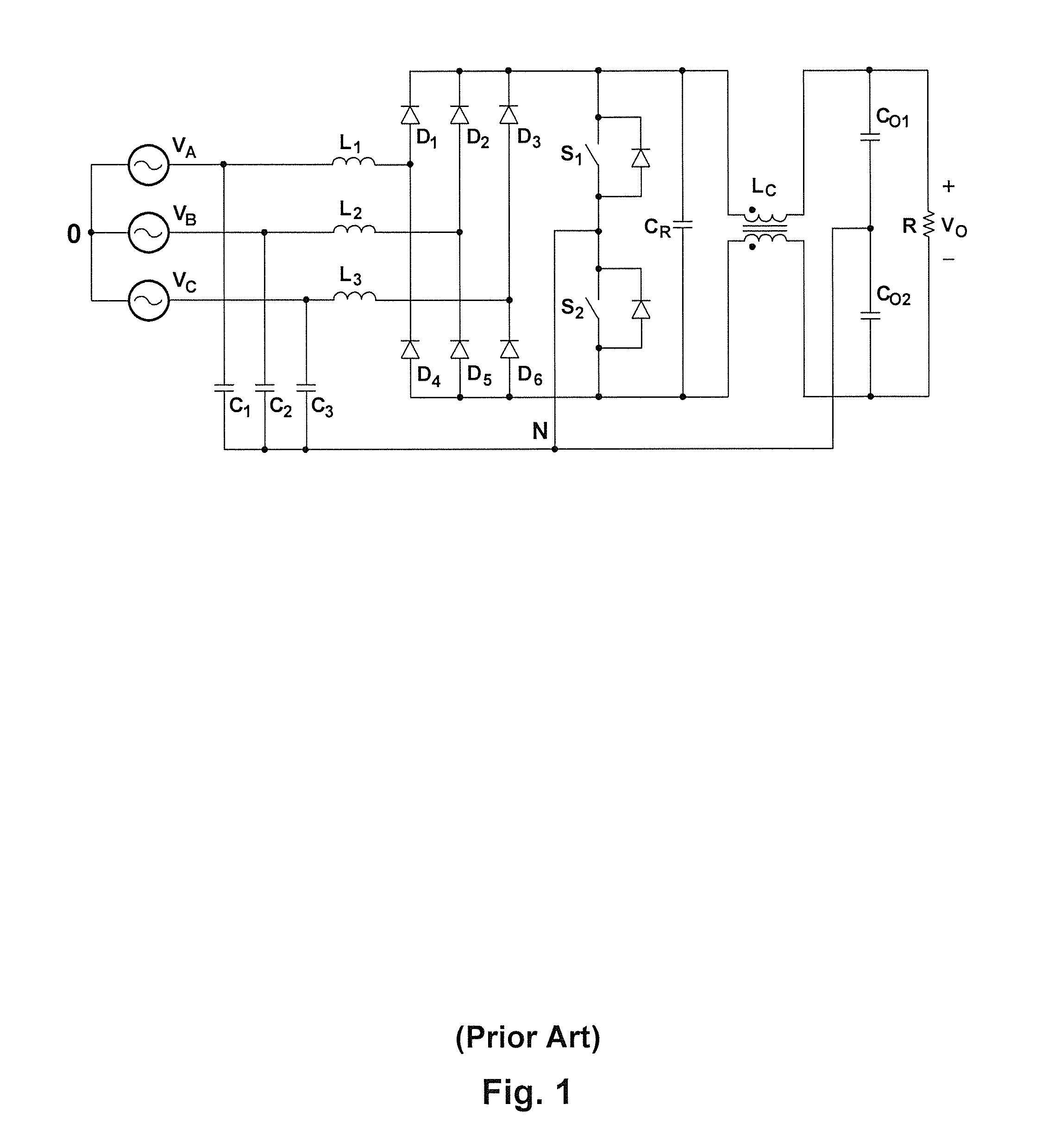 Three-phase three-level soft-switched pfc rectifiers