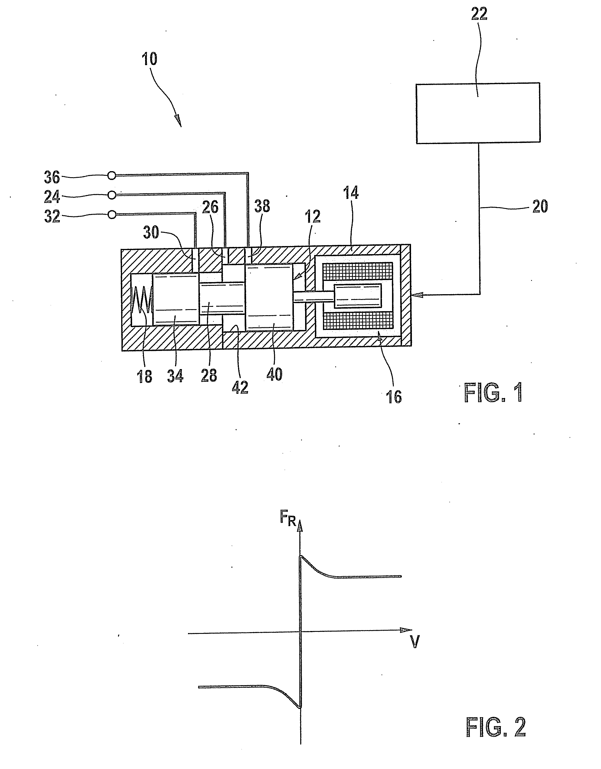 Method for operating a mechanical system, particularly a proportioning valve