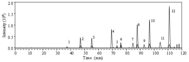 A method for separation and analysis of derivatized heparan sulfate disaccharides containing free amino groups