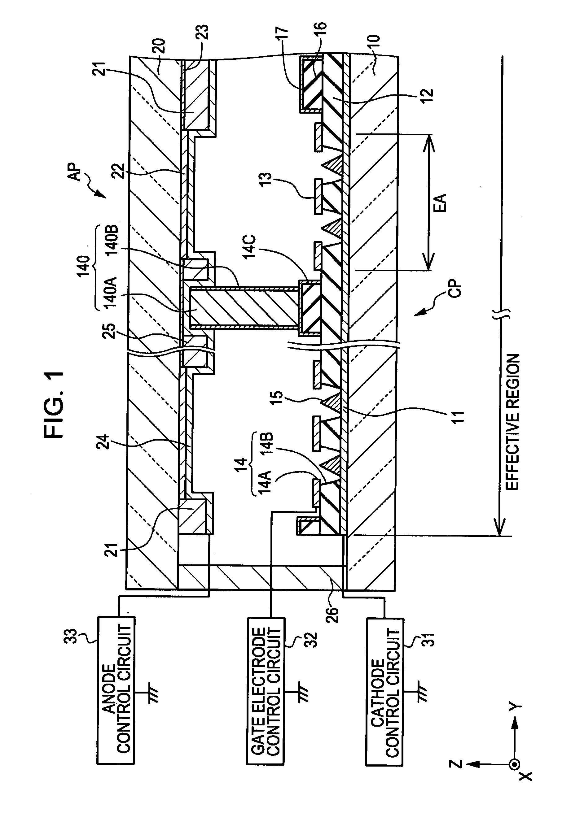 Flat-panel type display and spacer