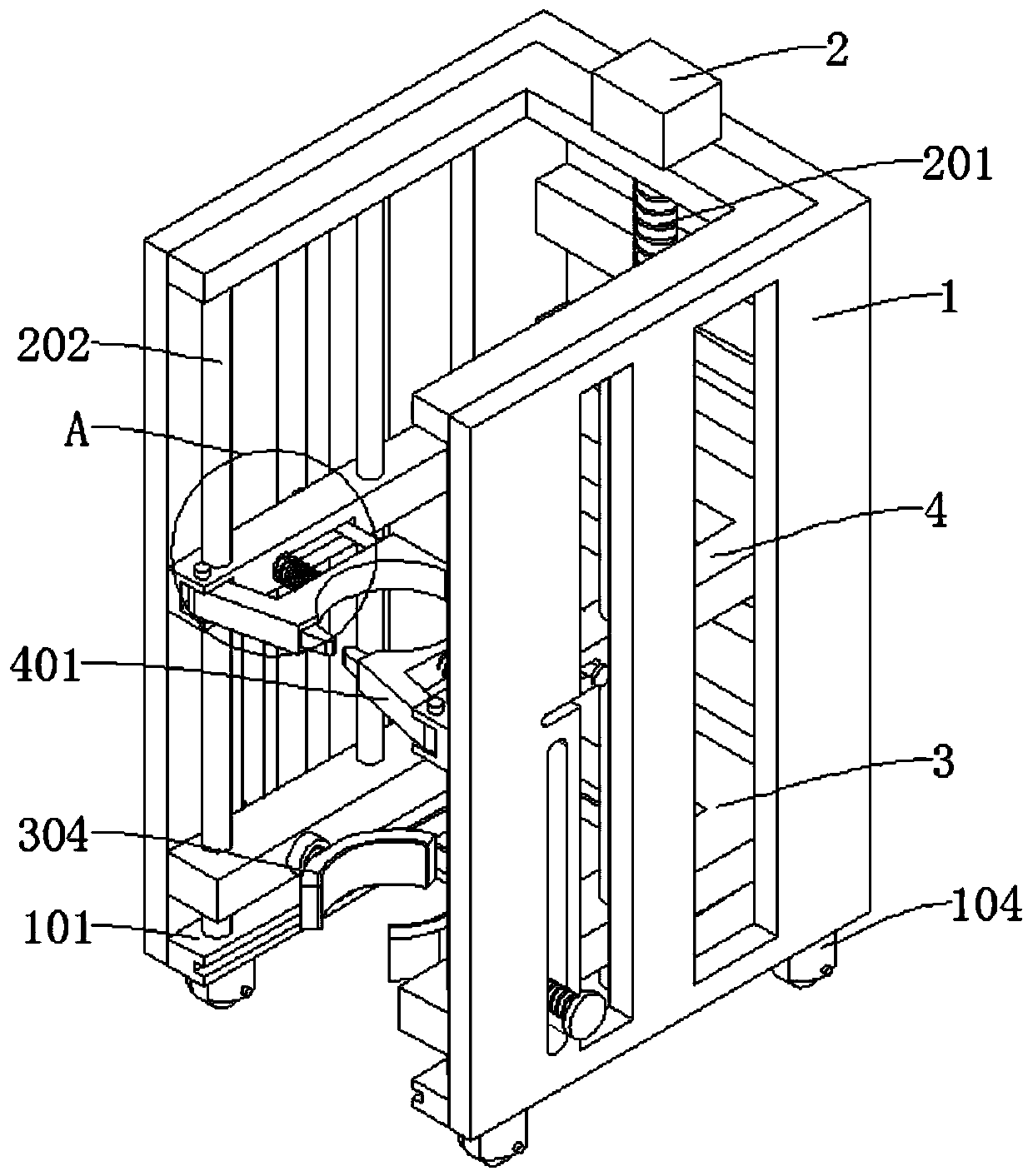 Garden greening tree planting device convenient to move and capable of increasing survival rate