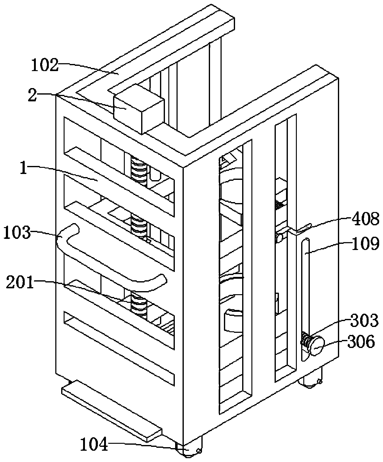 Garden greening tree planting device convenient to move and capable of increasing survival rate