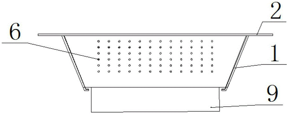 Overturning gutter inlet automatic overflowing and sewage intercepting device