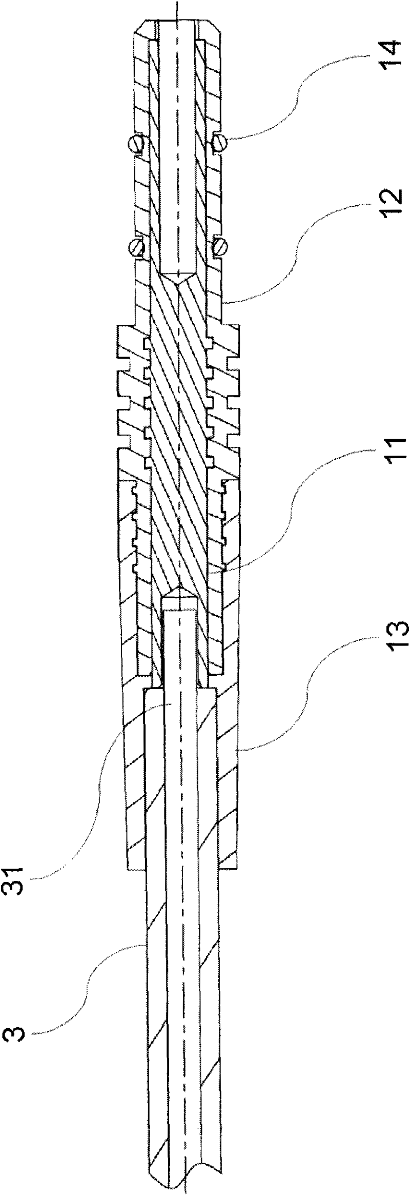 Waterproof connector structure