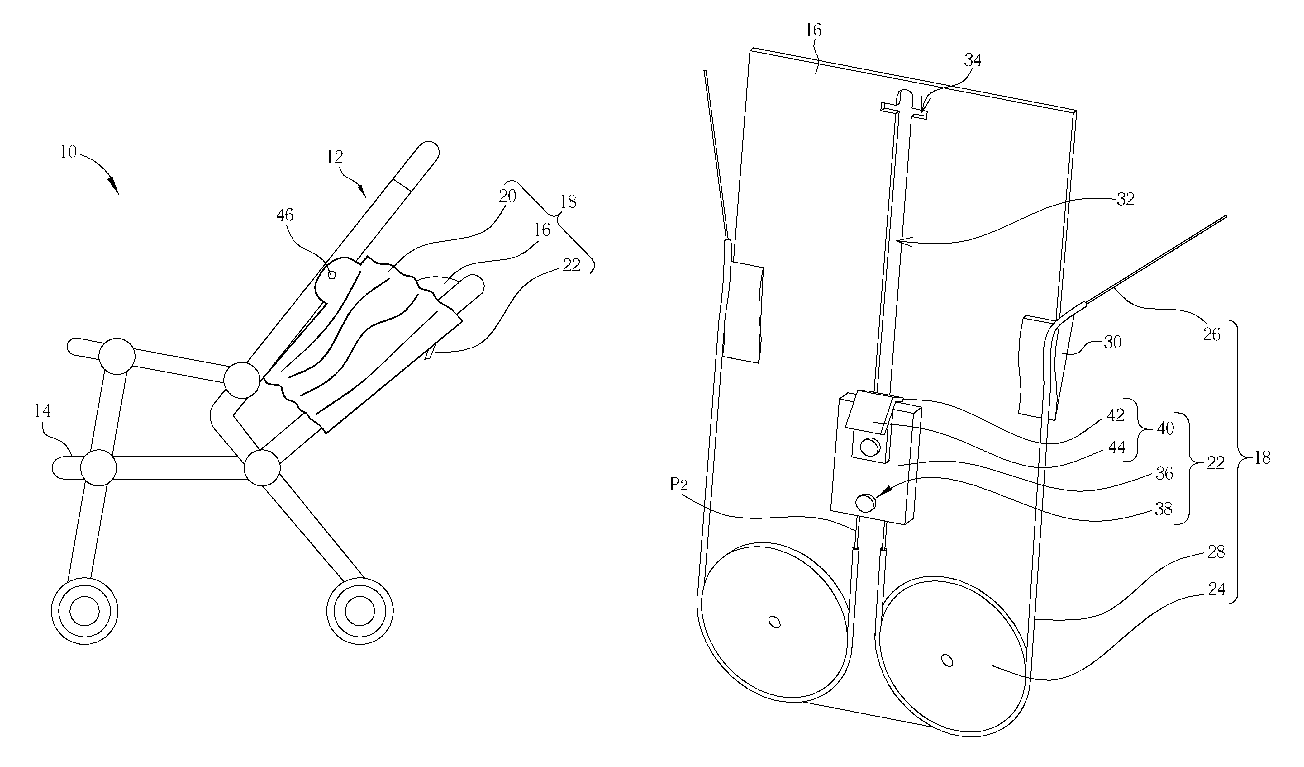 Backrest reclining mechanism and related stroller