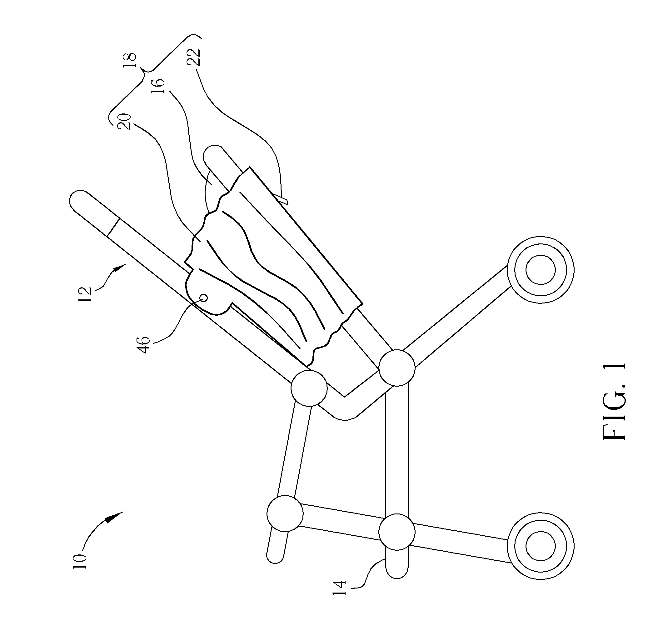 Backrest reclining mechanism and related stroller