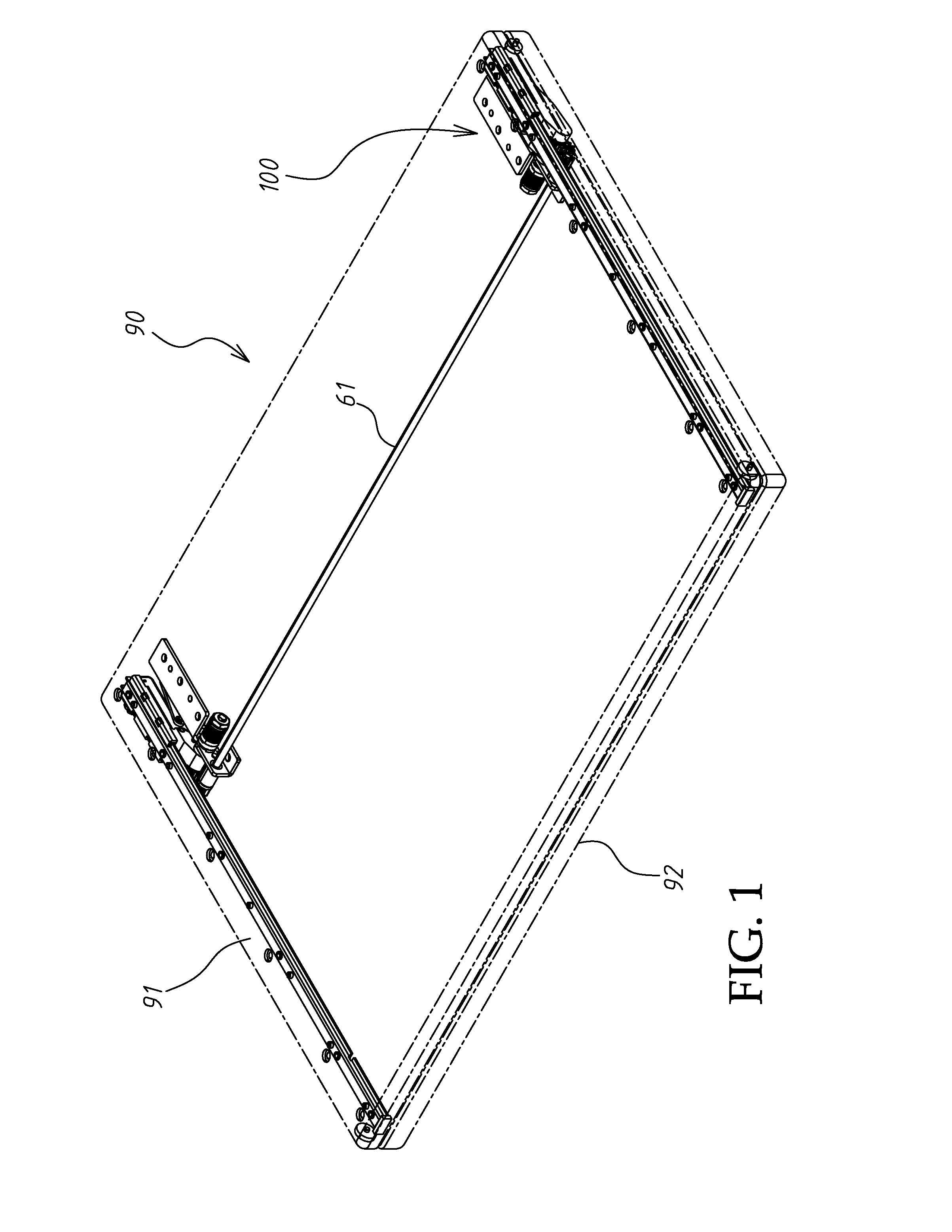 Slide cover lifting structure