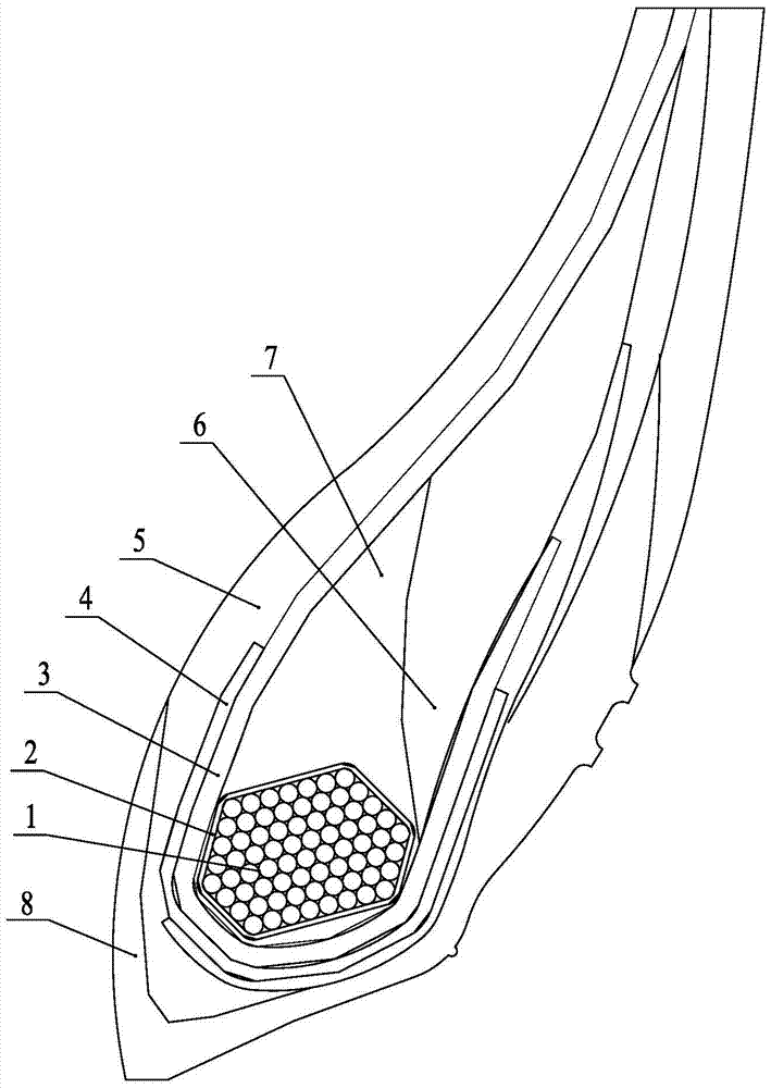 Composite steel traveler and tire bead structure using it