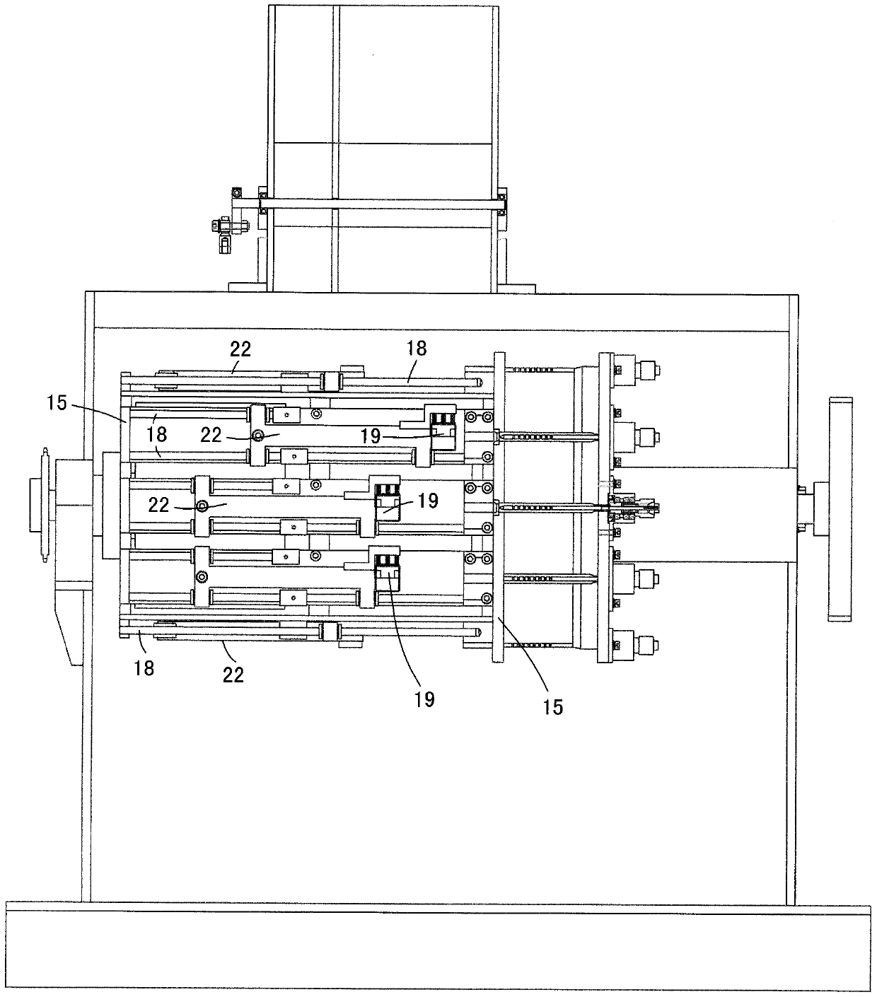 Paper straw bent head forming clamp rotary table mechanism