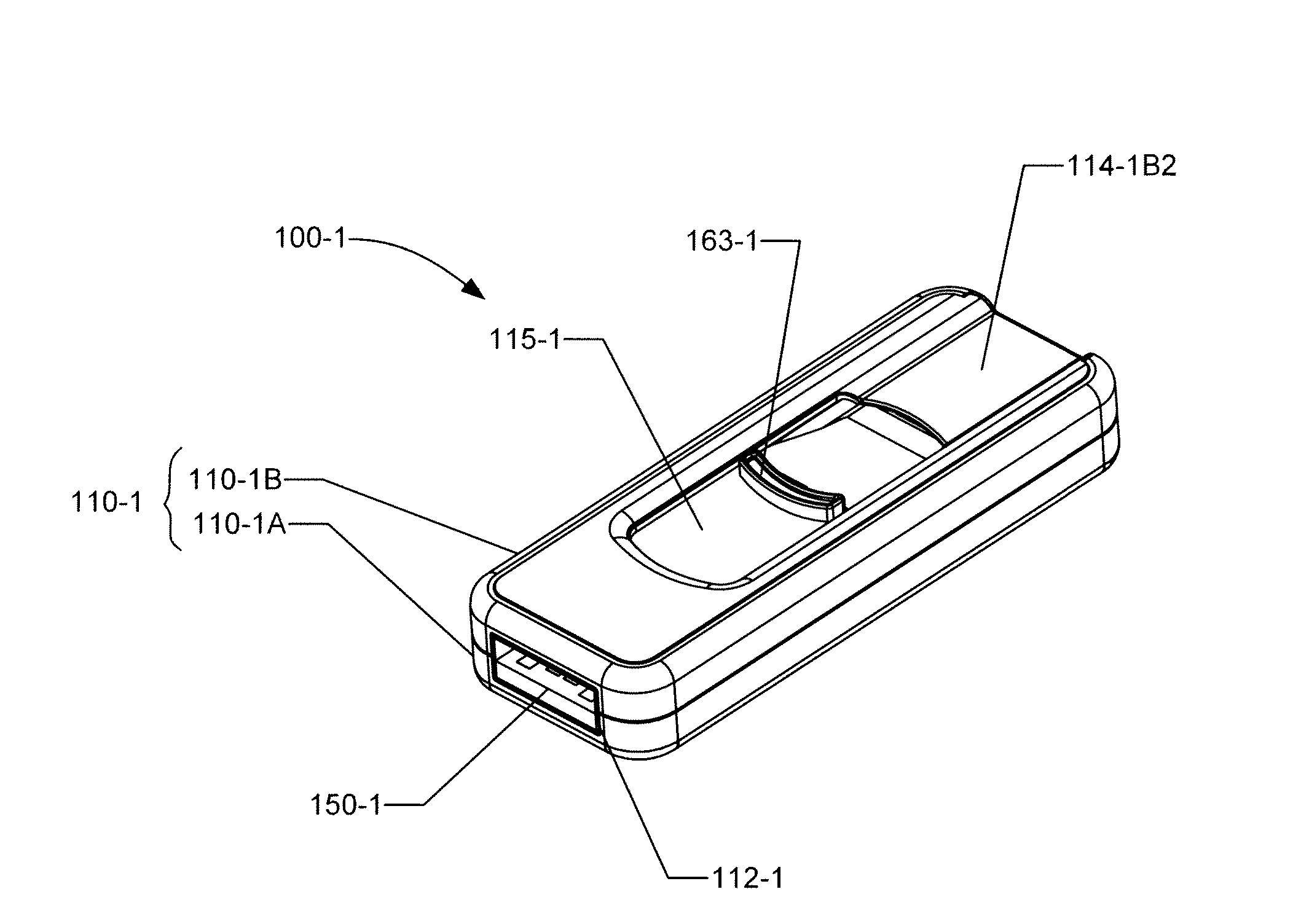 Press/Push USB Flash Drive With Deploying And Retracting Functionalities With Elasticity Material And Fingerprint Verification Capability