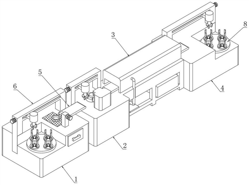 A kind of equipment and method for spraying PTFE on lip of skeleton oil seal