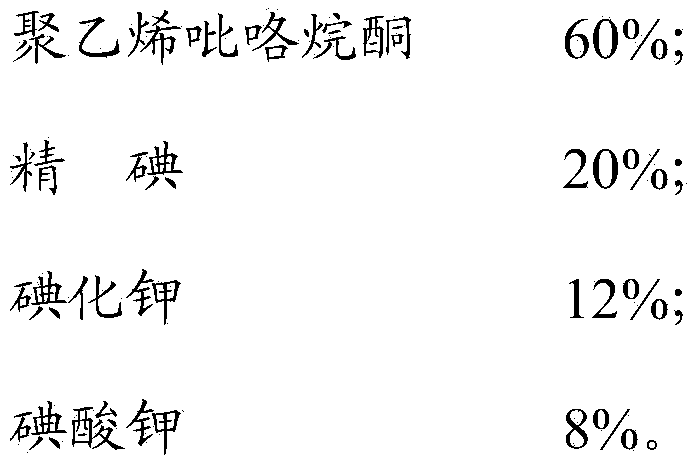 High-complexation iodine and preparation method thereof