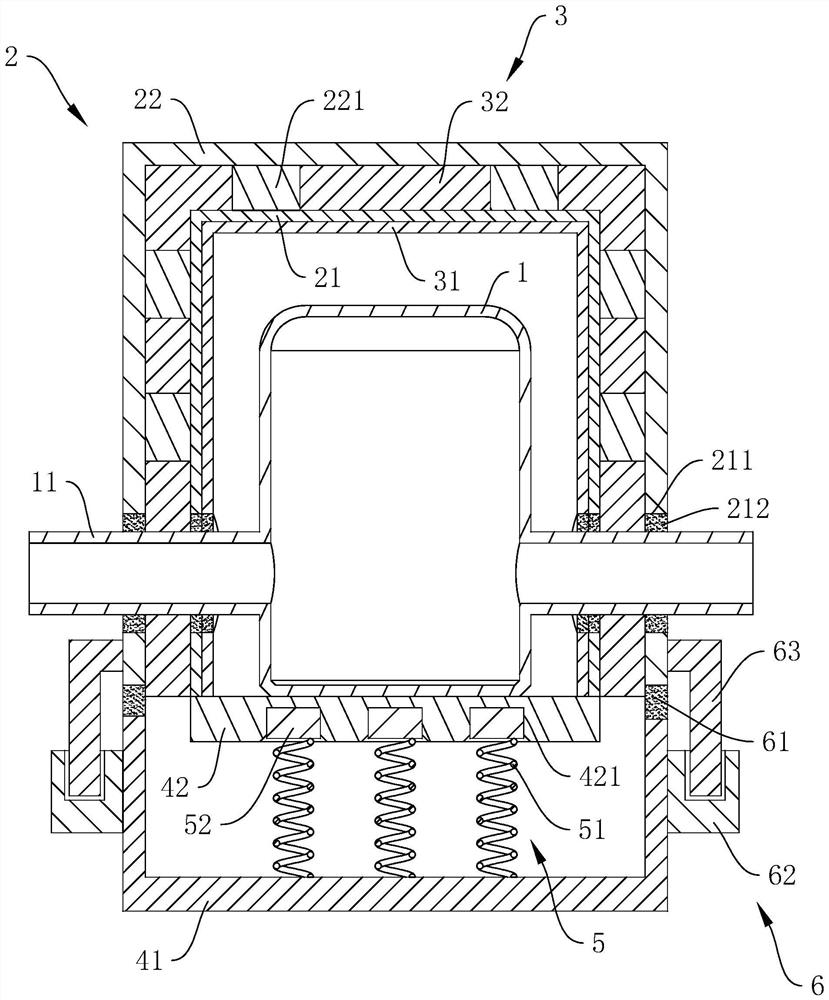 Shock absorption and noise reduction mechanism of water feeding pump